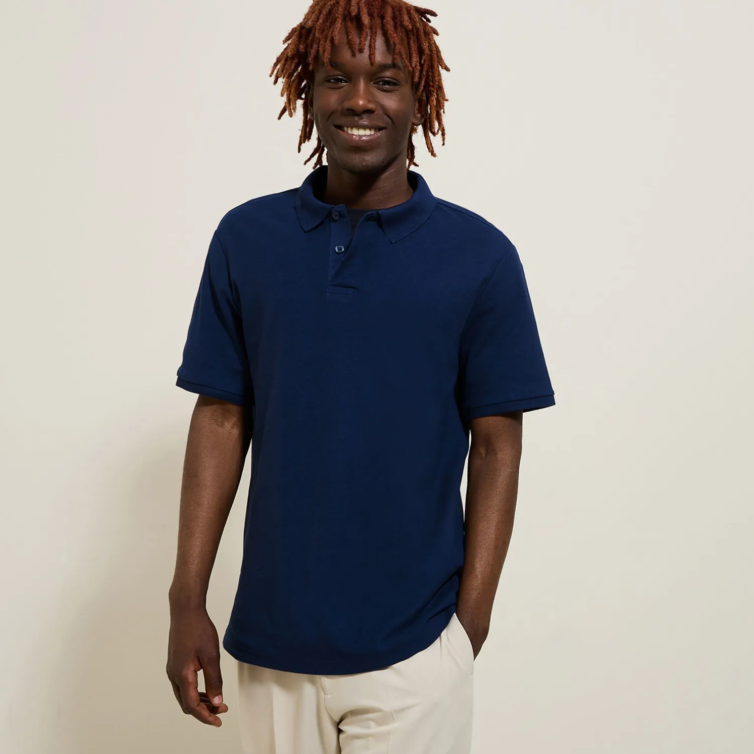 Jules Polo manches courtes uni piqué- Polo