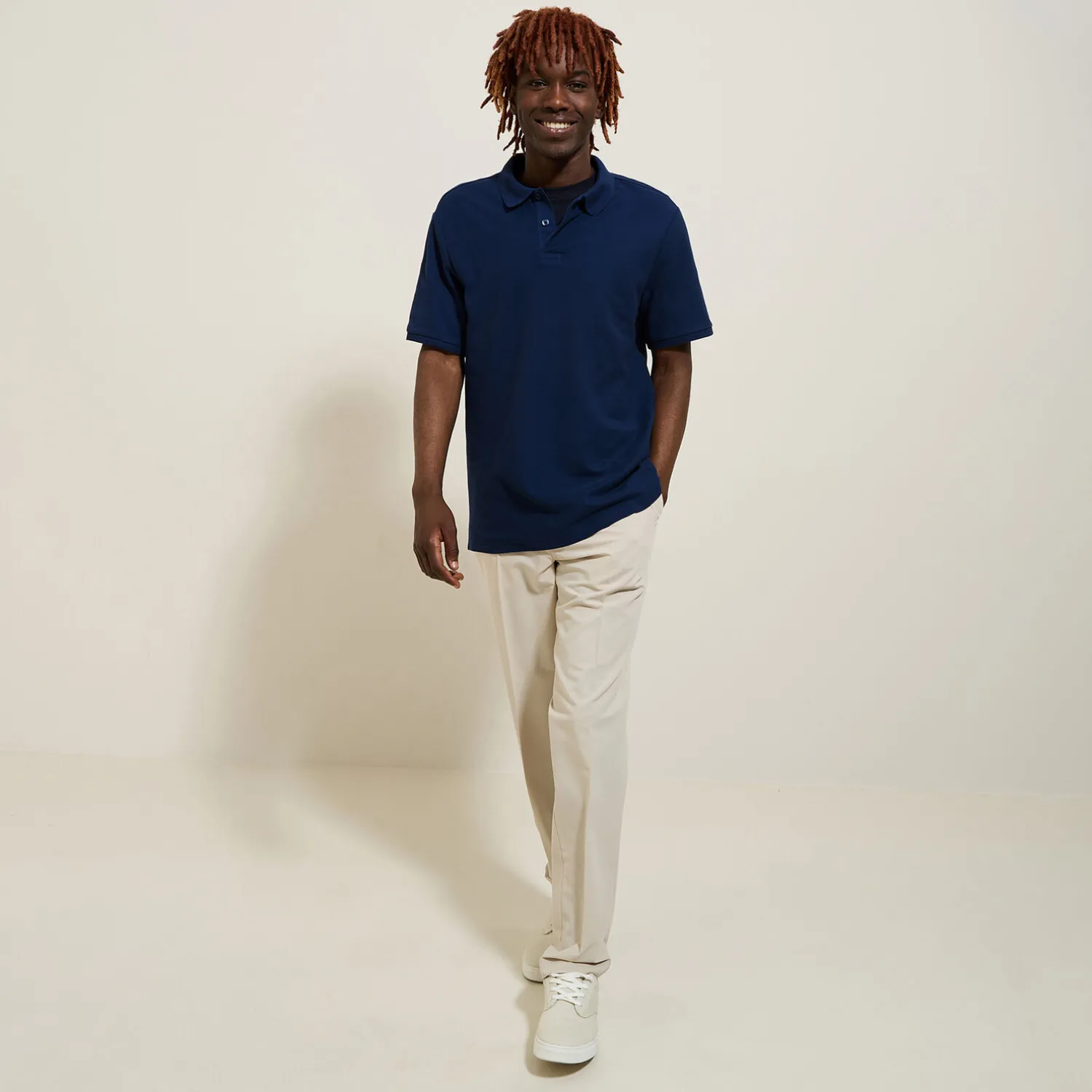 Jules Polo manches courtes uni piqué- Polo