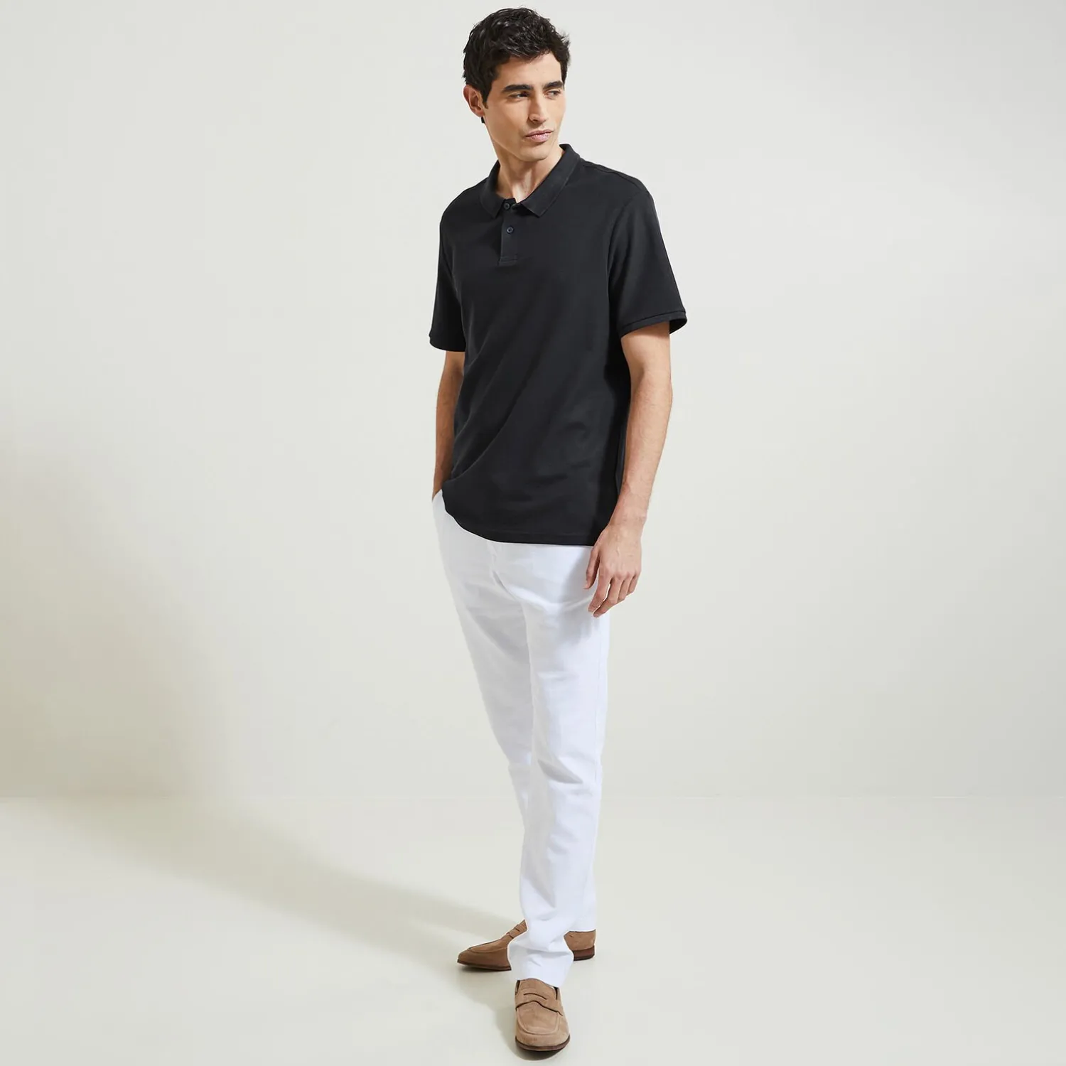 Jules Polo manches courtes uni piqué- Polo