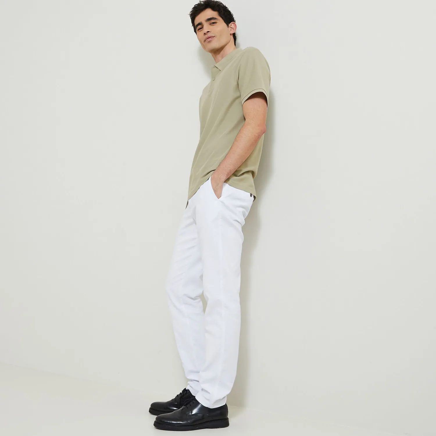 Jules Polo manches courtes uni piqué- Polo