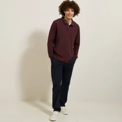 Jules Polo manches longues piqué uni- Smart Casual|Polo