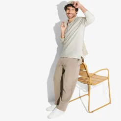 Jules Polo manches longues piqué uni- Polo