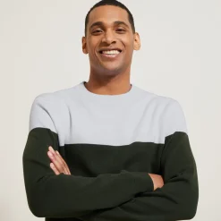 Jules Pull col rond colorblock- Pull