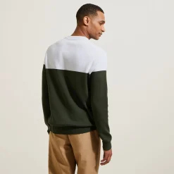 Jules Pull col rond colorblock- Pull