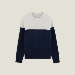 Jules Pull col rond colorblock- Pull