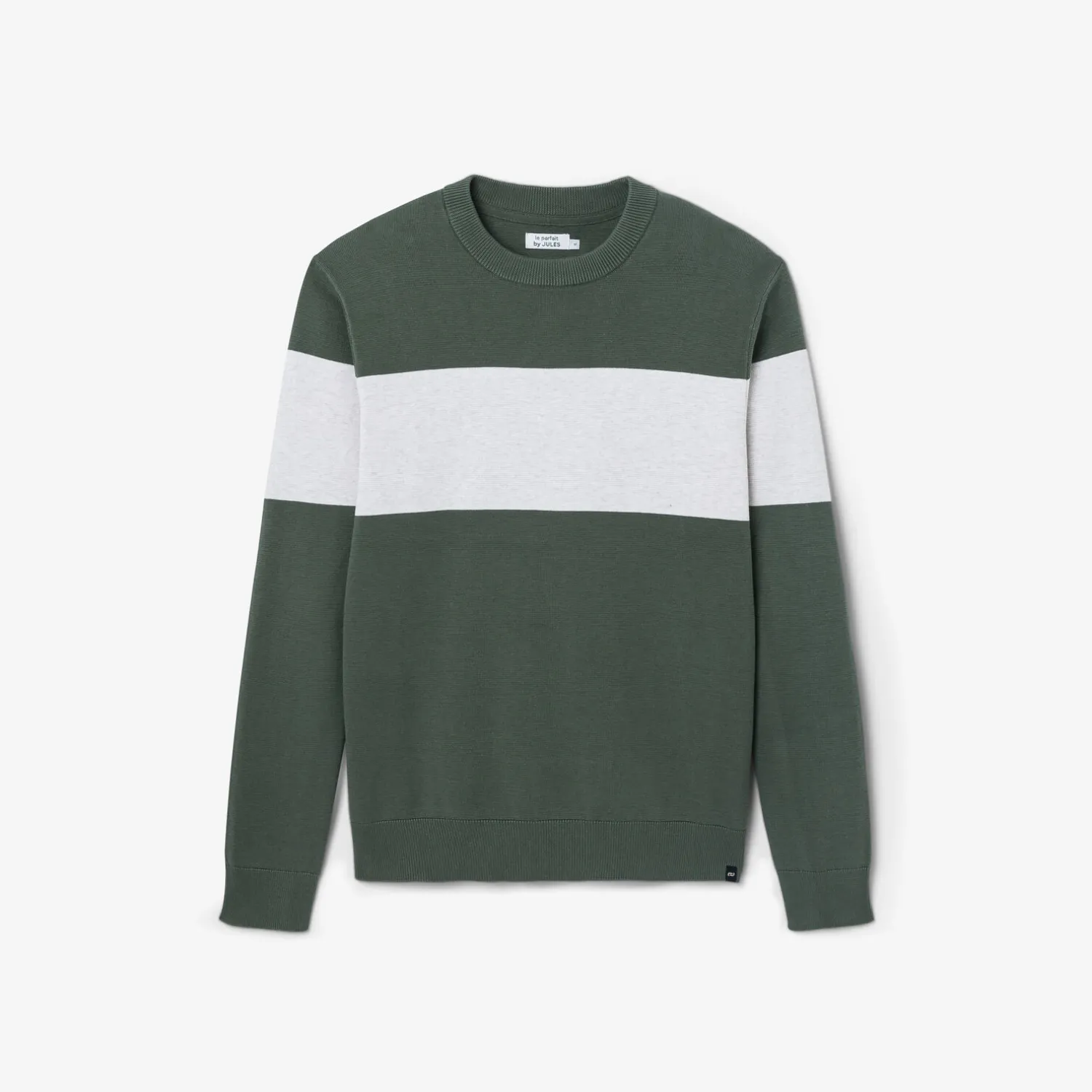 Jules Pull col rond colorblock - Pull