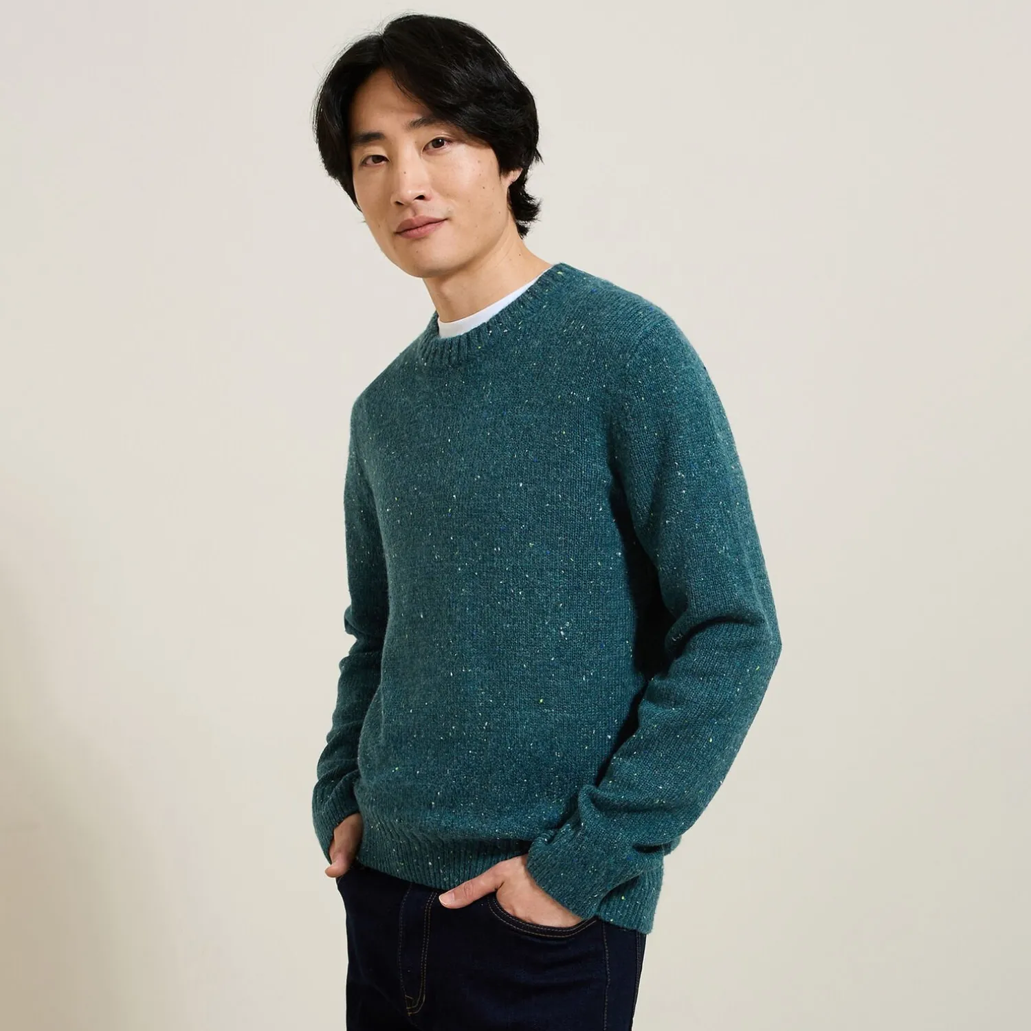 Jules Pull col rond doux- Pull