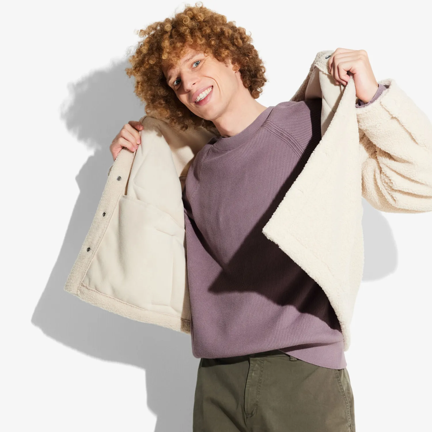 Jules Pull col rond en cote- Pull