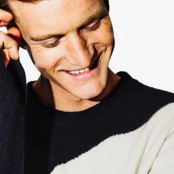 Jules Pull col rond jacquard paysage- Pull