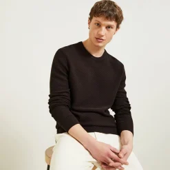 Jules Pull col rond jeux de points fantaisie- Smart Casual|Pull