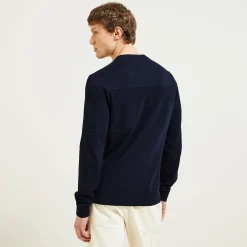 Jules Pull col rond jeux de points bloc- Smart Casual|Pull