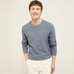 Jules Pull col rond jeux de points fantaisie- Smart Casual|Pull