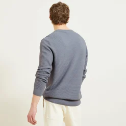 Jules Pull col rond jeux de points fantaisie- Smart Casual|Pull