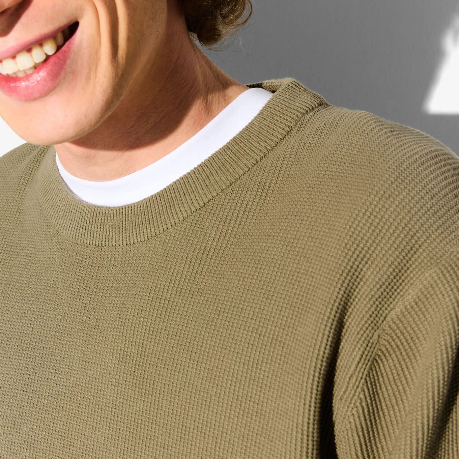 Jules Pull col rond jeux de points- Pull