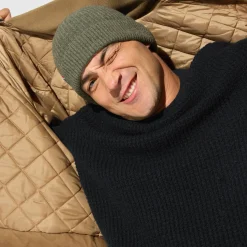 Jules Pull col rond jeux de points fantaisie- Pull