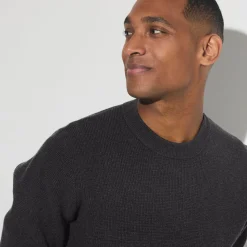 Jules Pull col rond jeux de points- Pull