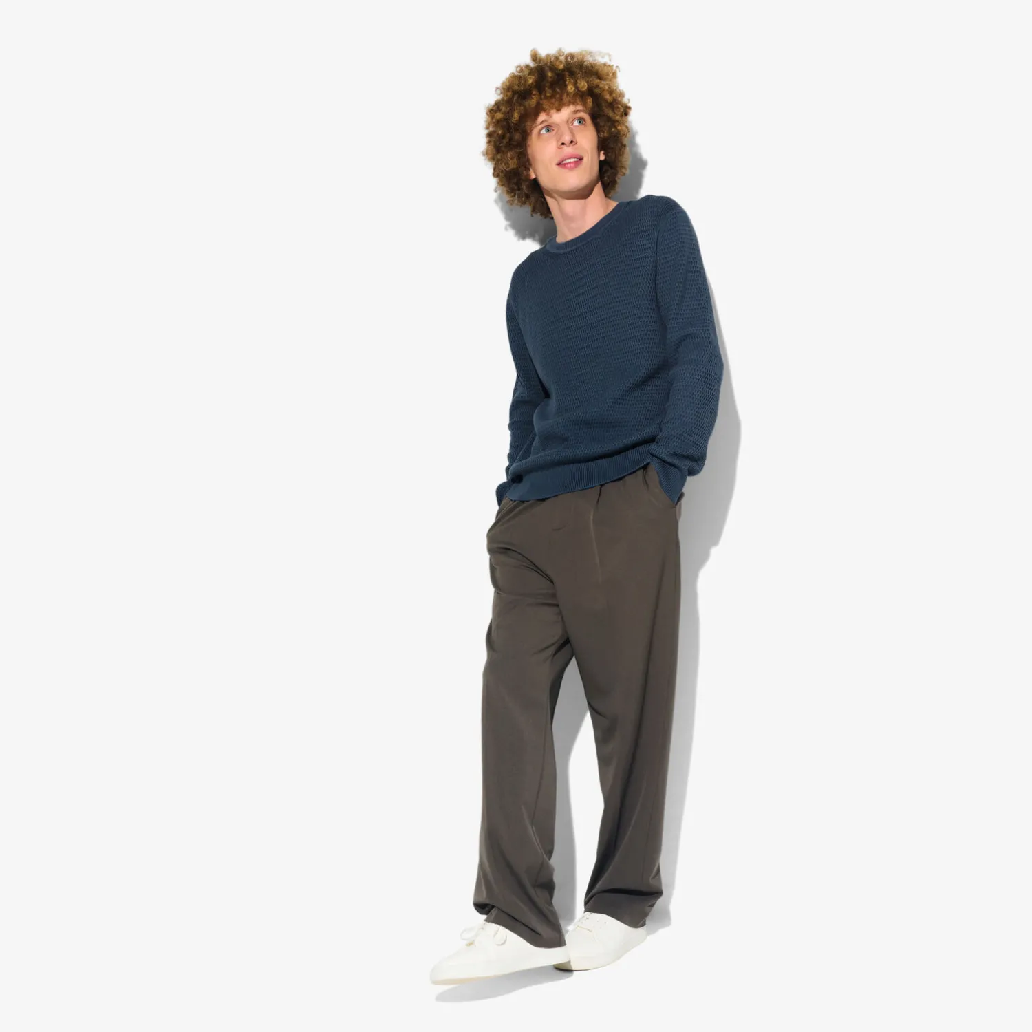 Jules Pull col rond jeux de points reliéfés- Pull