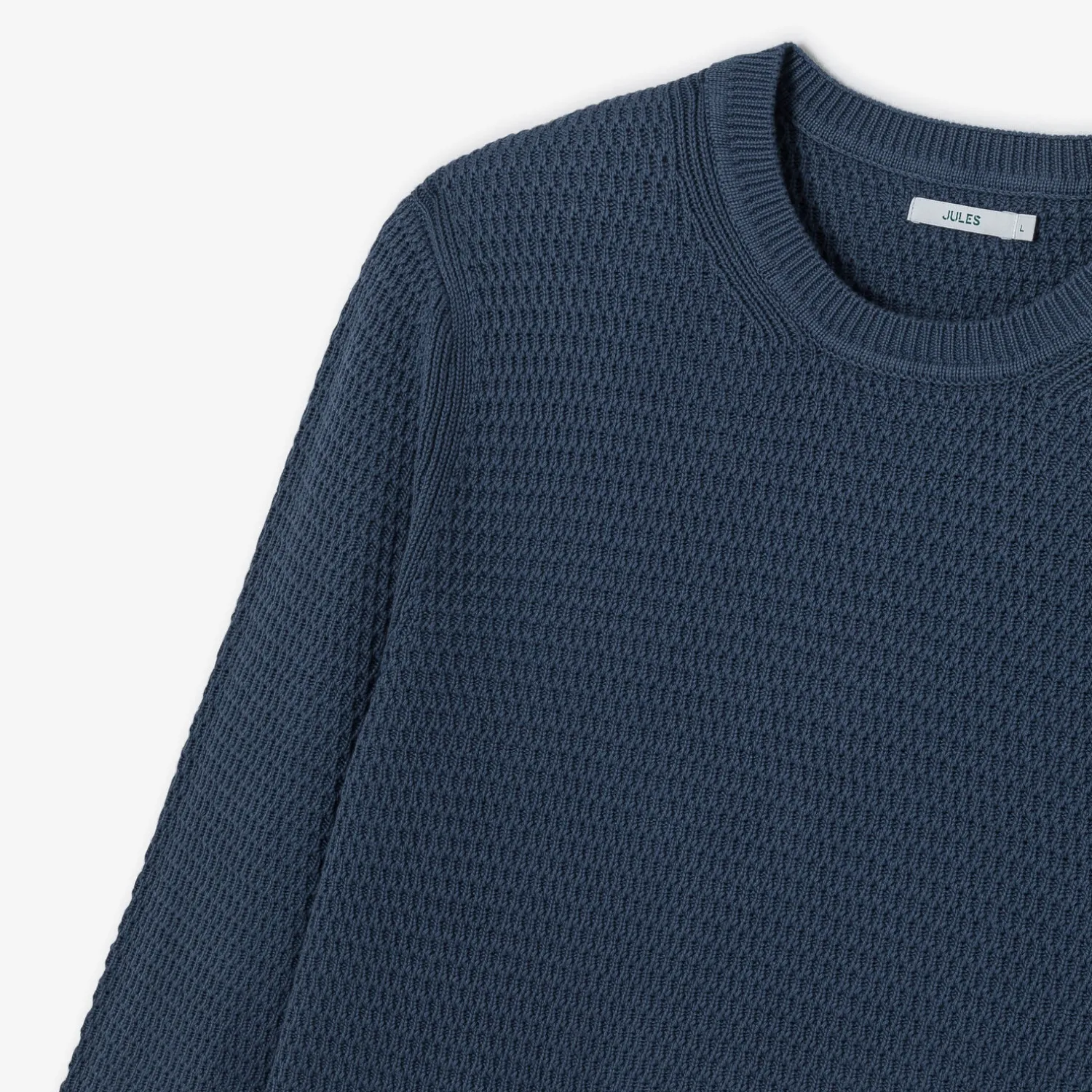 Jules Pull col rond jeux de points reliéfés- Pull