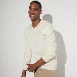 Jules Pull col rond jeux de points reliéfés- Pull