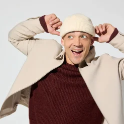 Jules Pull col rond jeux de points fantaisie- Pull