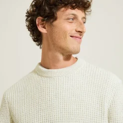 Jules Pull col rond jeux de points fantaisie- Pull