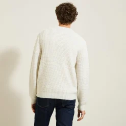 Jules Pull col rond jeux de points fantaisie- Pull