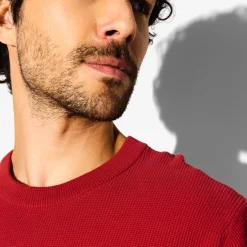 Jules Pull col rond jeux de points- Pull