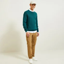 Jules Pull col rond micro alvéole- Pull