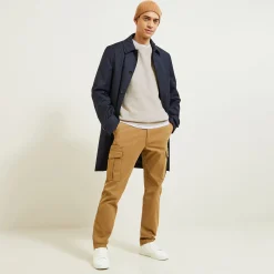 Jules Pull col rond micro alvéole- Pull