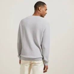 Jules Pull col rond micro alvéole- Pull