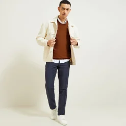 Jules Pull col rond micro alvéole- Pull