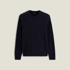 Jules Pull col rond mélange mérinos cachemire- Pull