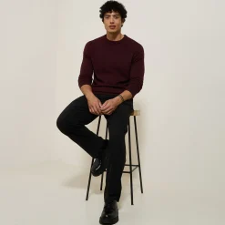 Jules Pull col rond mélange mérinos cachemire- Pull