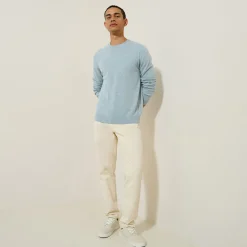 Jules Pull col rond mélange mérinos cachemire- Pull