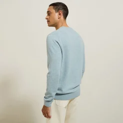Jules Pull col rond mélange mérinos cachemire- Pull