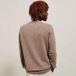 Jules Pull col rond mélange mérinos cachemire- Pull