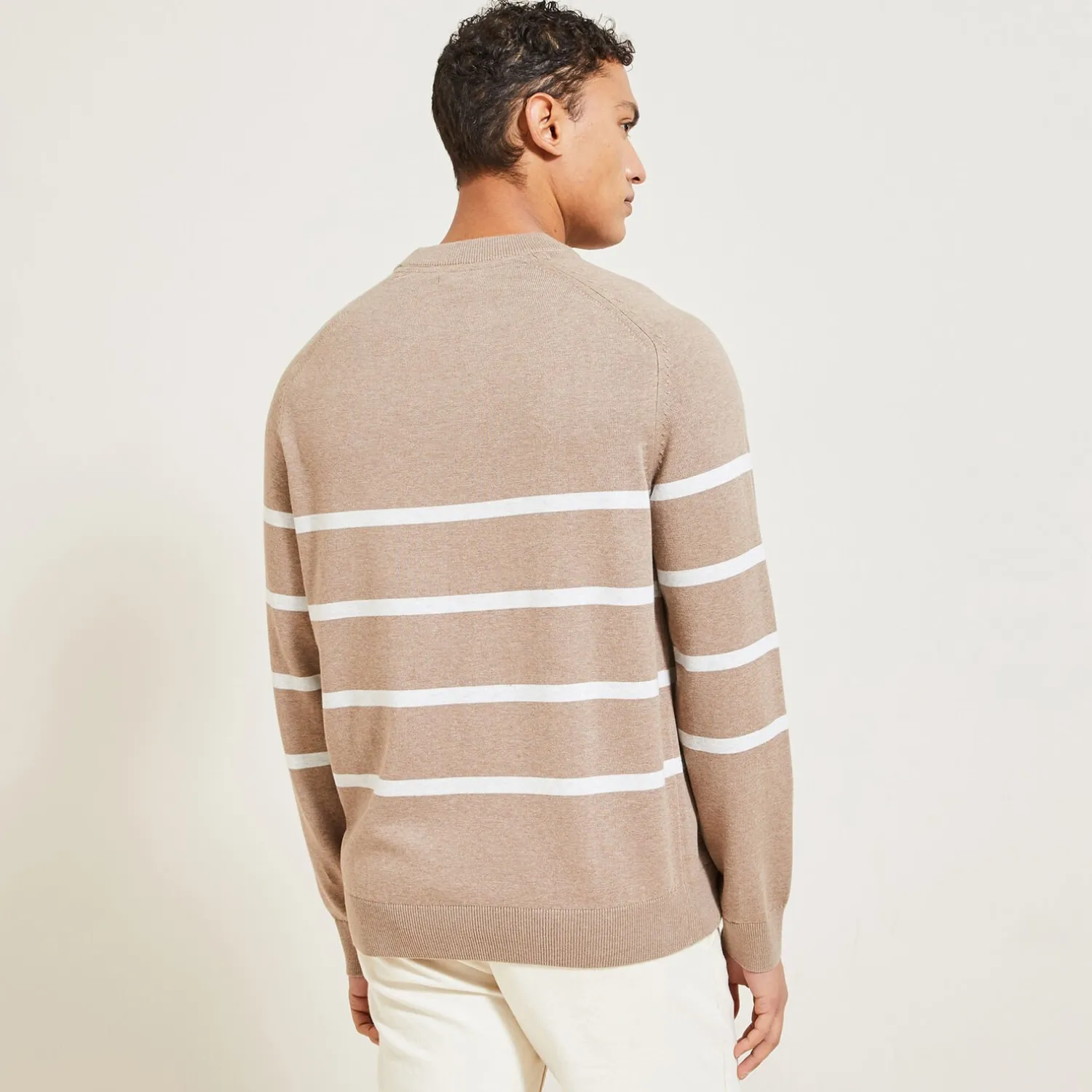 Jules Pull col rond rayé- Smart Casual|Pull