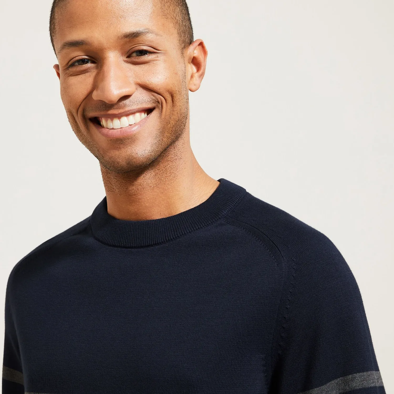 Jules Pull col rond rayé- Smart Casual|Pull