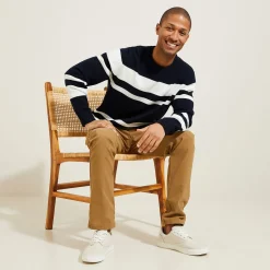 Jules Pull col rond rayé- Smart Casual|Pull