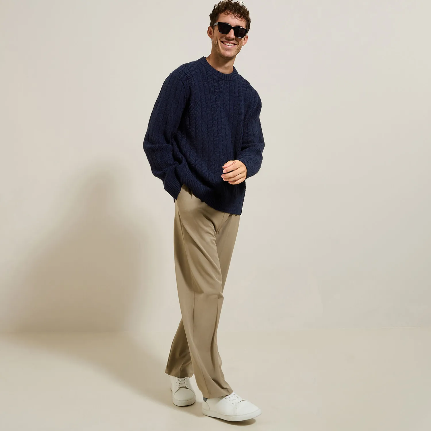 Jules Pull col rond torsade- Pull