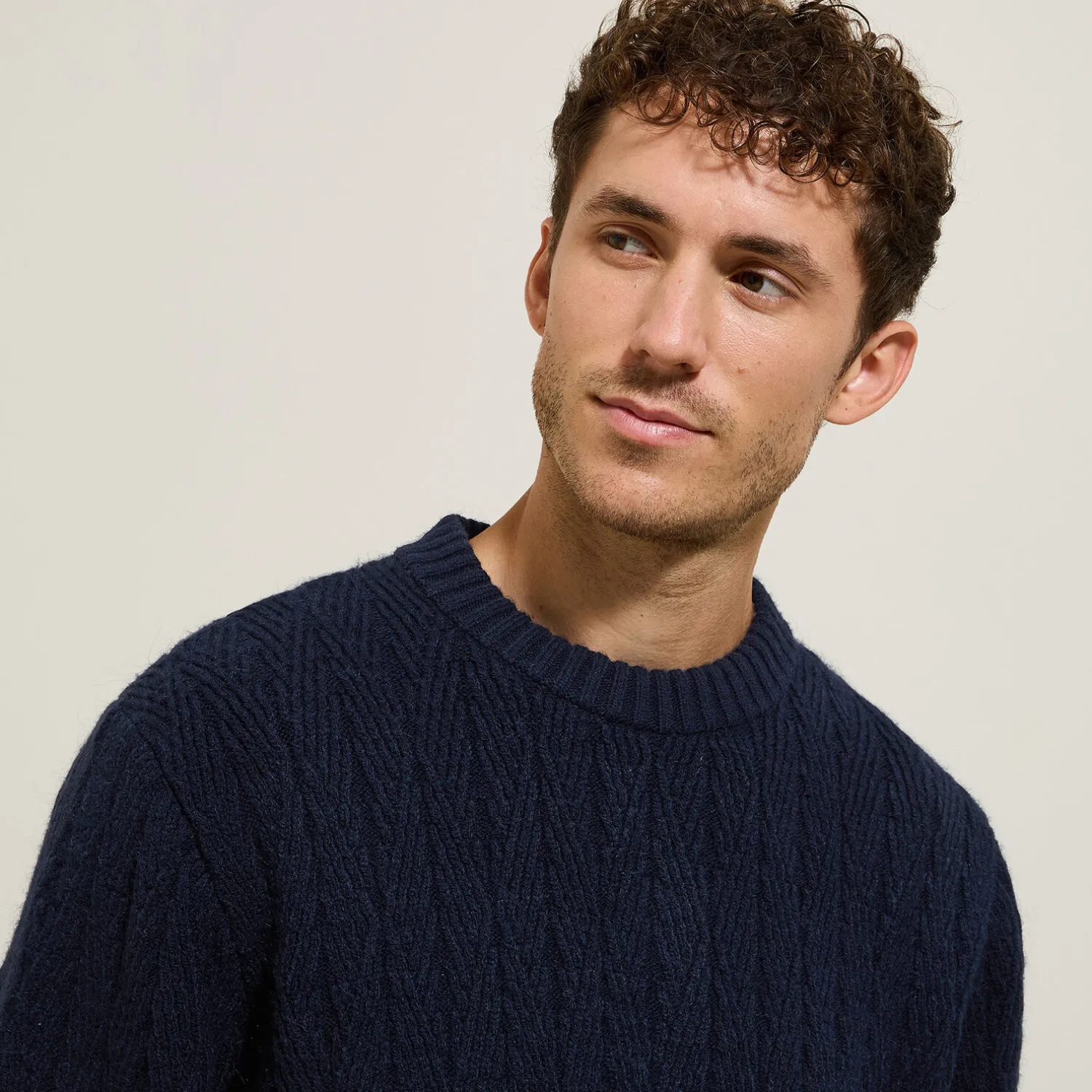 Jules Pull col rond torsade- Pull