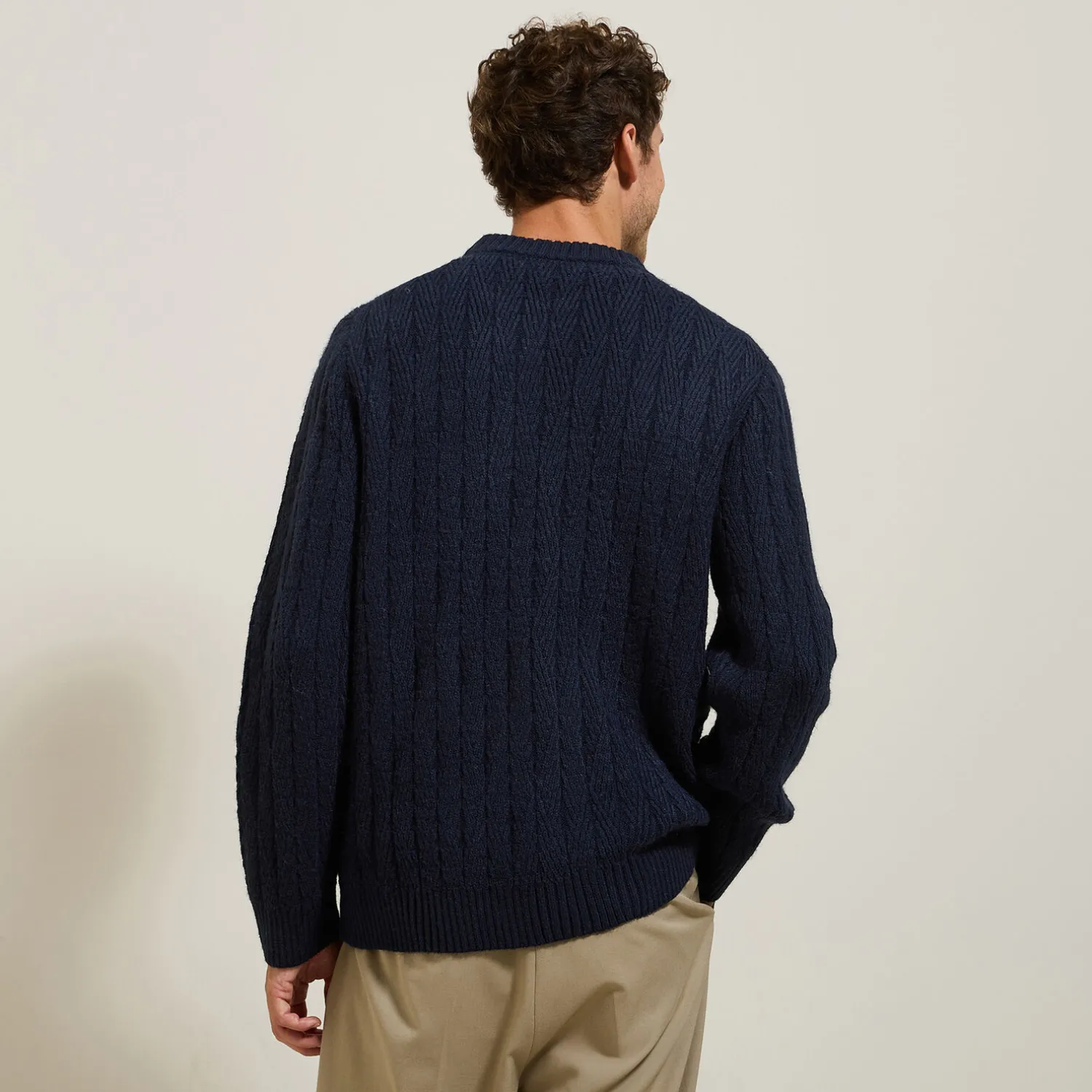 Jules Pull col rond torsade- Pull