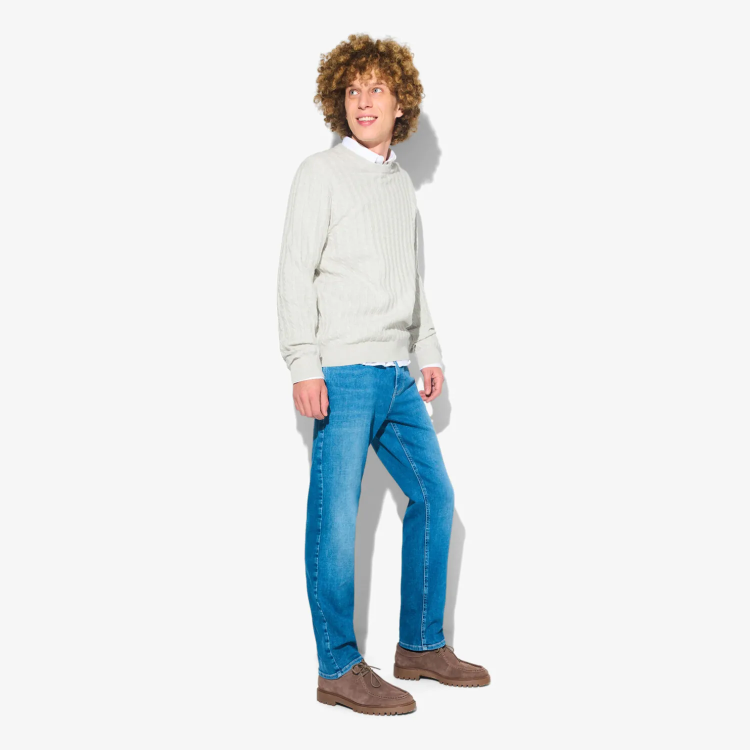 Jules Pull col rond torsade- Pull