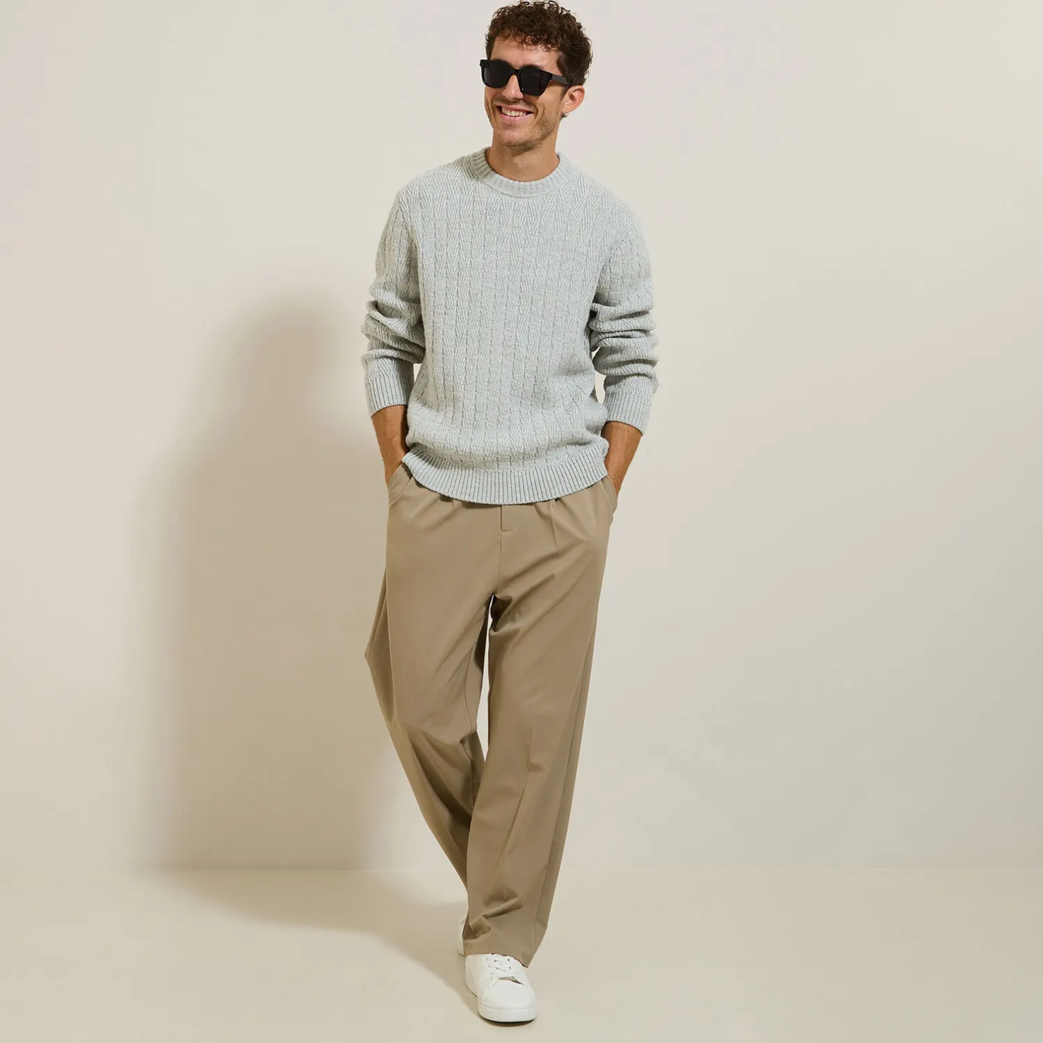 Jules Pull col rond torsade- Pull