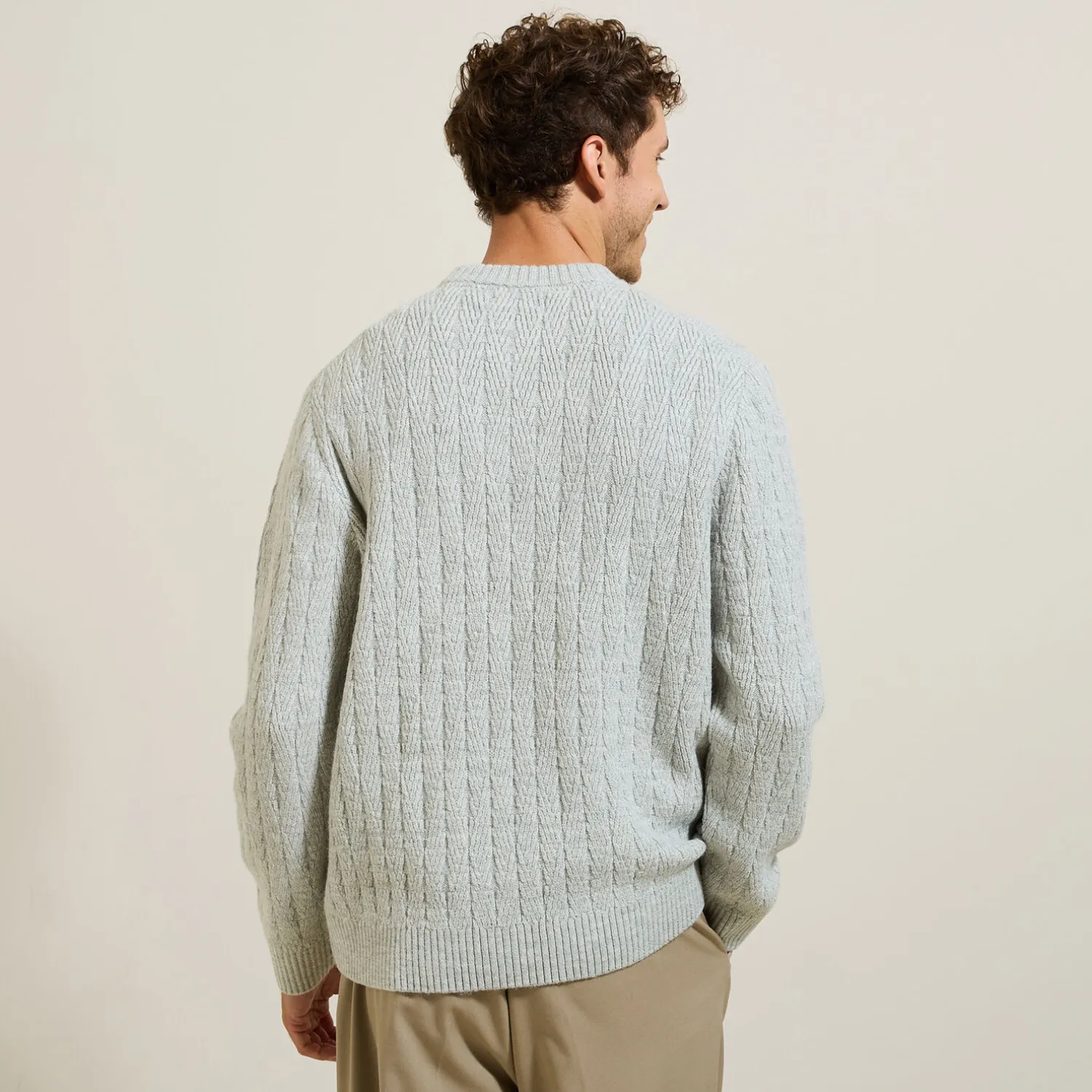 Jules Pull col rond torsade- Pull