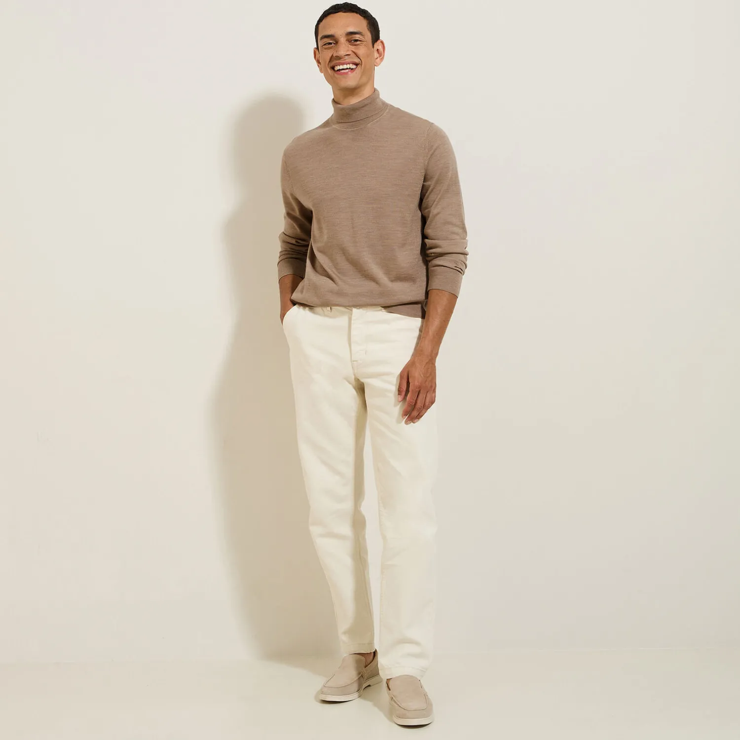 Jules Pull col roulé mérinos- Pull