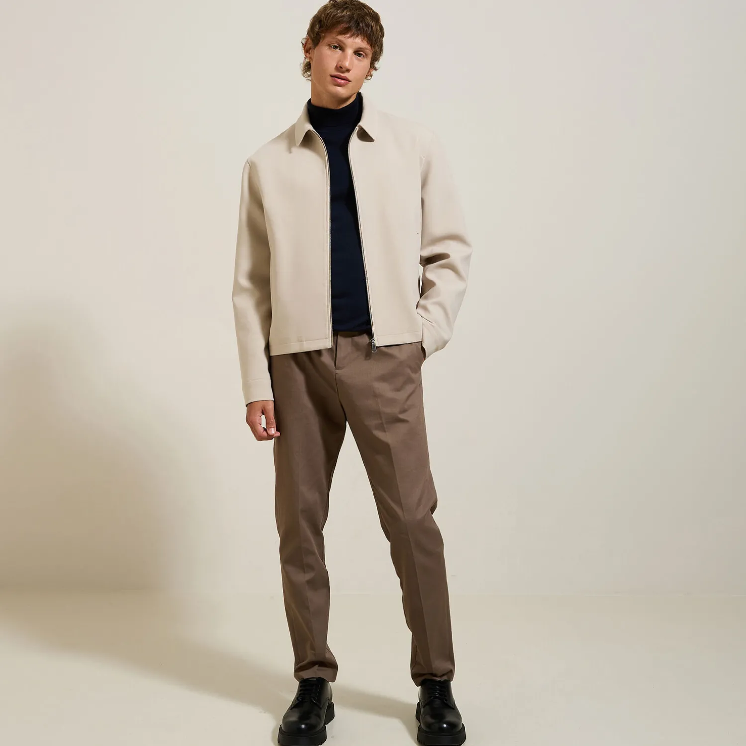 Jules Pull col roulé mérinos- Pull