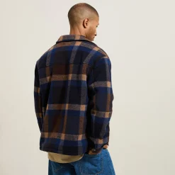 Jules Surchemise à carreaux doublée en sherpa- Manteau & Blouson|Surchemise