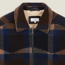 Jules Surchemise à carreaux doublée en sherpa- Manteau & Blouson|Surchemise