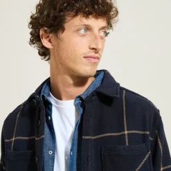 Jules Surchemise en coton à carreaux- Surchemise|Chemise